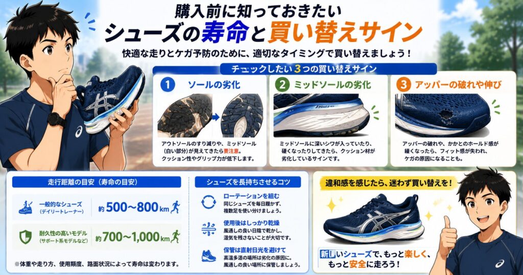 多少の使用感がありますけど比較的綺麗だと思います　シューズは新品です ナイキとアシックスのランニングシューズ比較でわかった、自分に合う