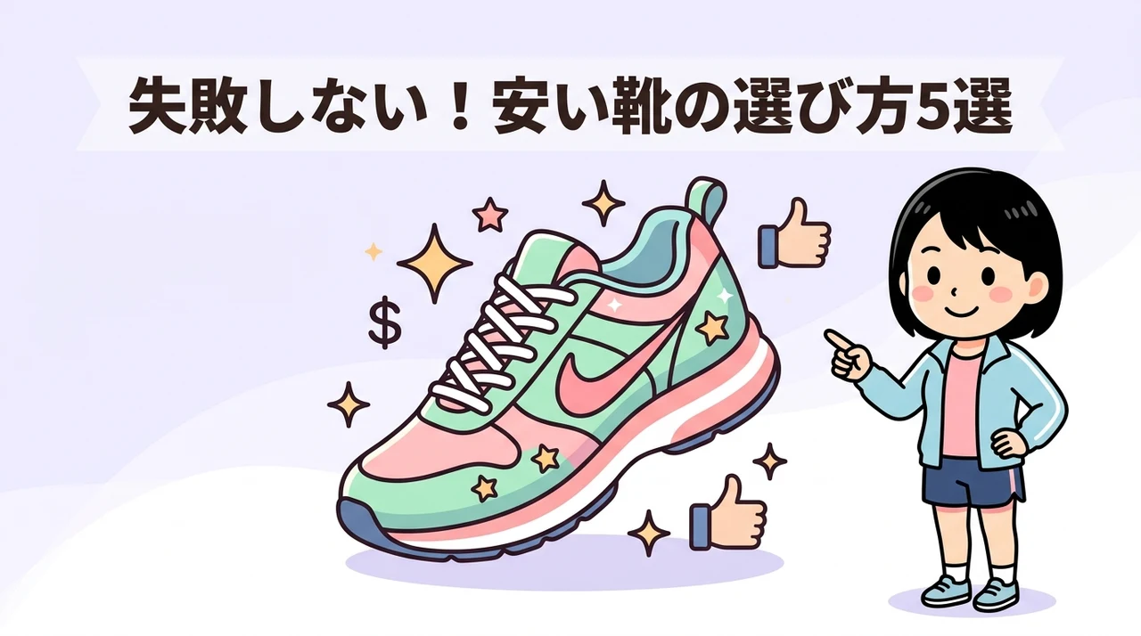 安いランニングシューズの選び方5つのポイント