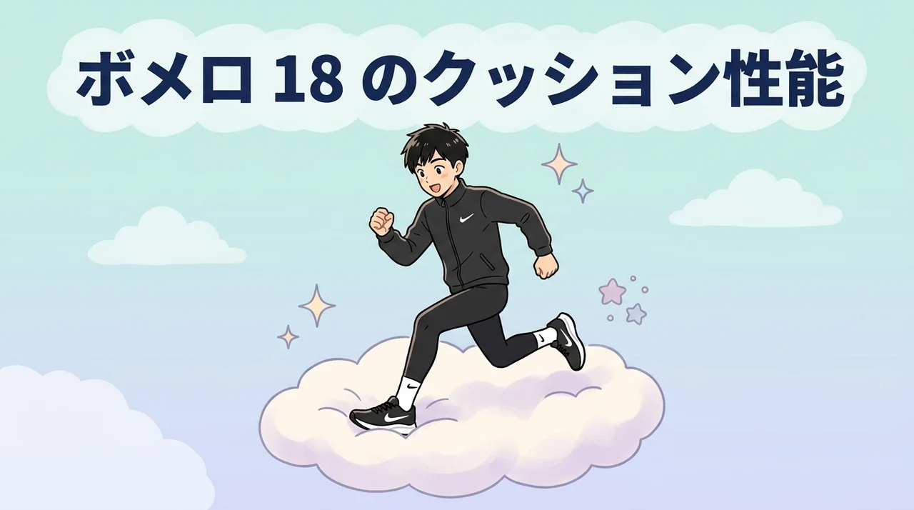ボメロ18のクッション性能を実走で検証
