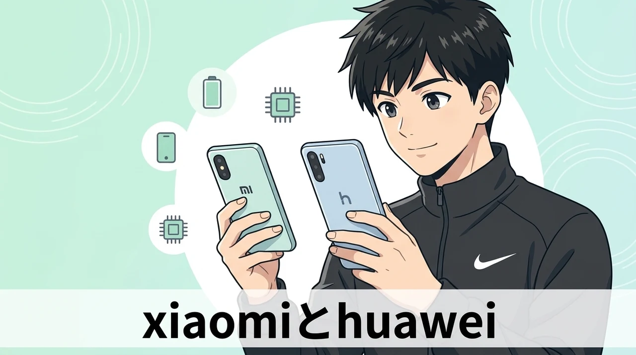 xiaomiとhuaweiの基本スペックを比較