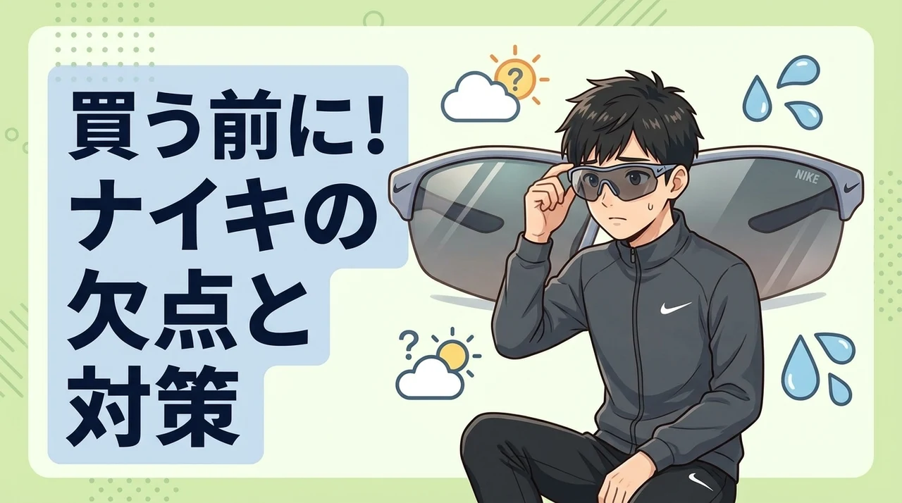 購入前に知っておきたいナイキサングラスの3つのデメリットと対策