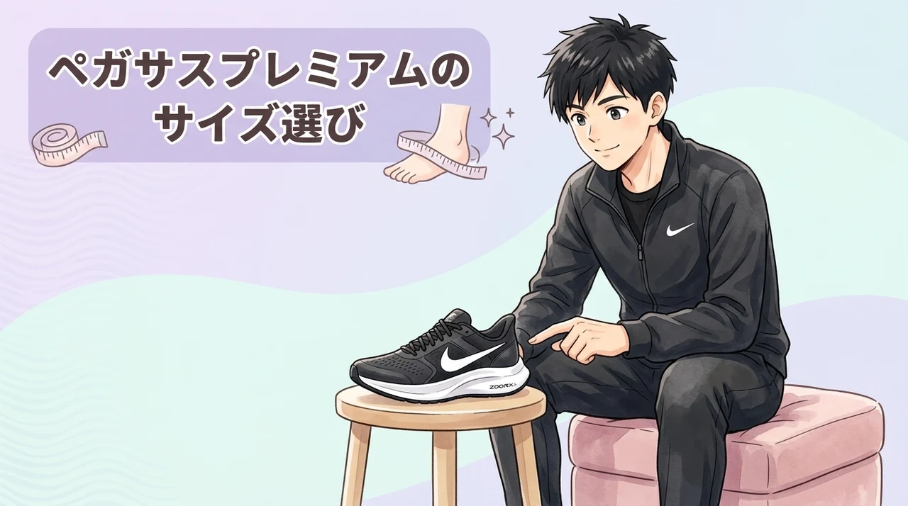 Nike ペガサスプレミアムのサイズ感と選び方