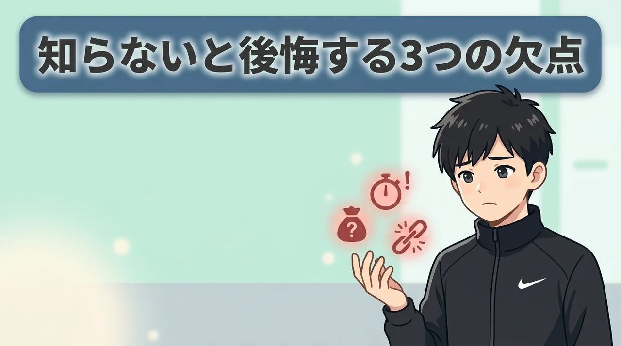 購入前に知っておきたい3つのデメリット