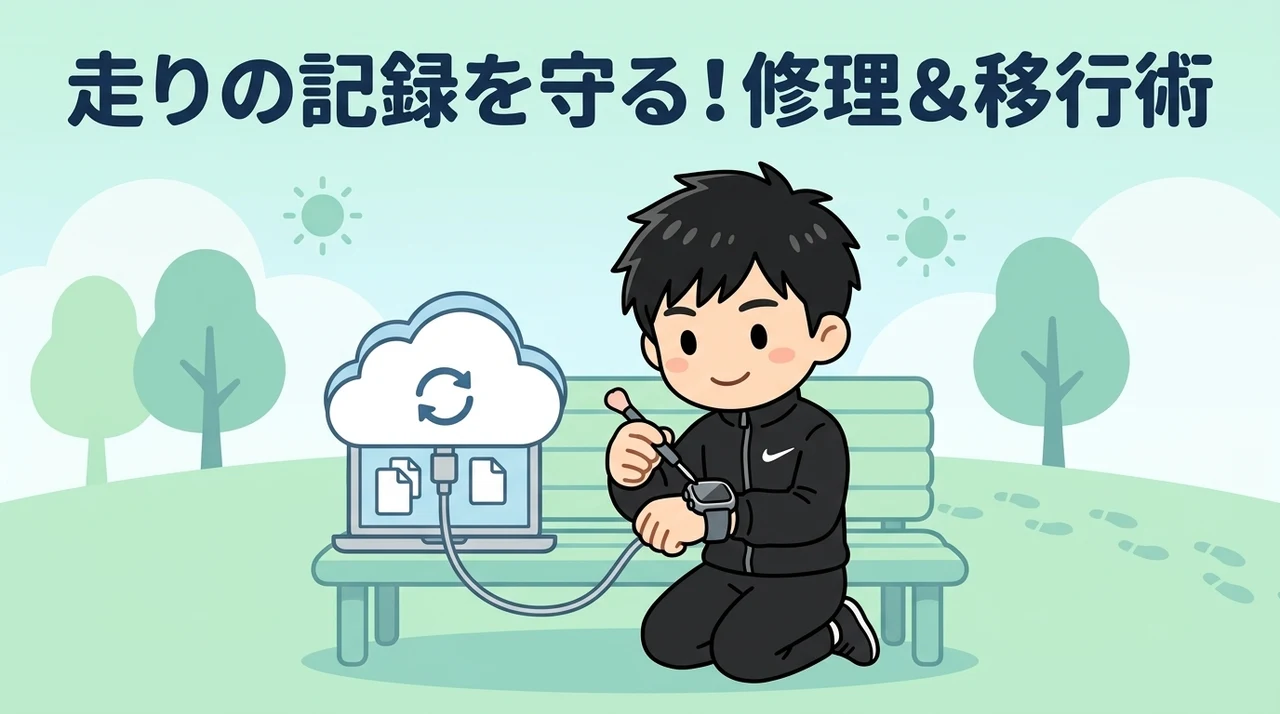 ランニングウォッチの修理とデータ移行のポイント