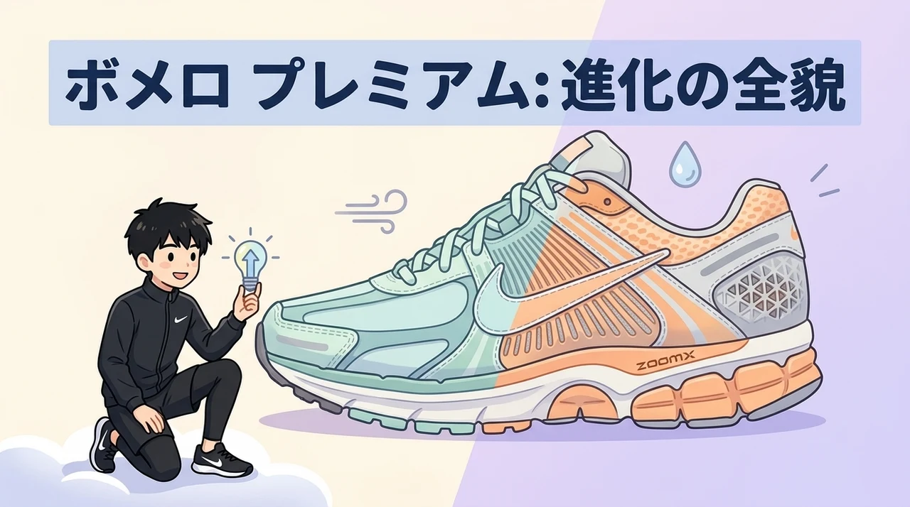 Nike ボメロ プレミアムの基本スペックと進化したテクノロジー