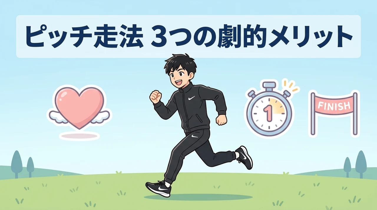 ピッチ走法で得られる3つの大きなメリット