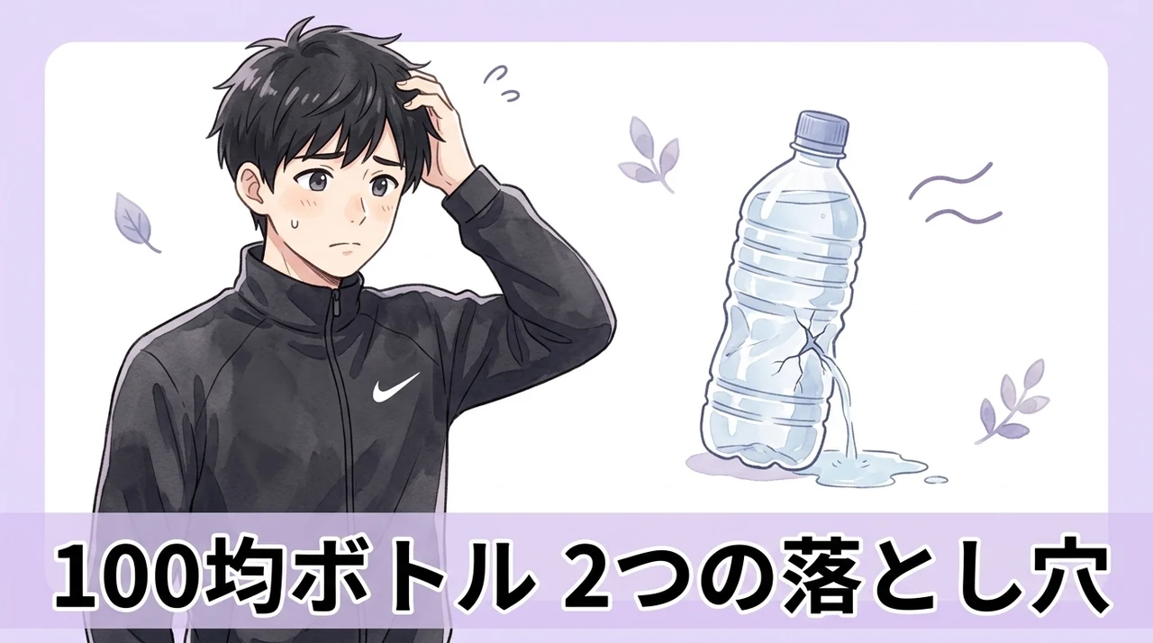 100均ランニングボトルの購入前に知るべき2つのデメリット