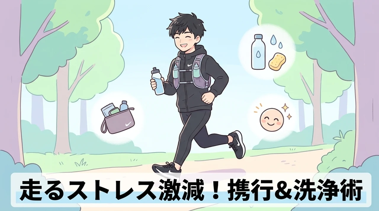 ランニング中のストレスを減らす持ち運びと洗浄のコツ