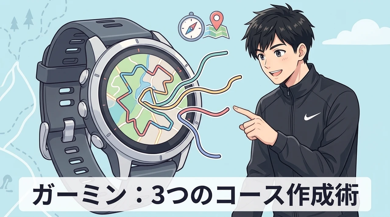 Garminランニングコース作成の基本と3つの方法