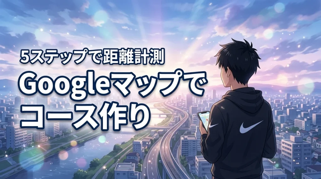 Googleマップでランニングコースを作る方法5ステップ！距離測定も簡単
