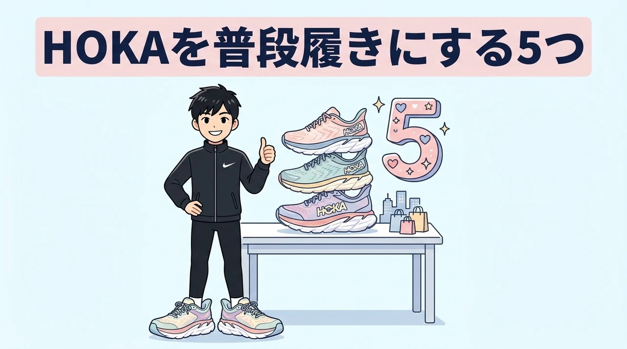 HOKAを普段履きにする5つのメリット