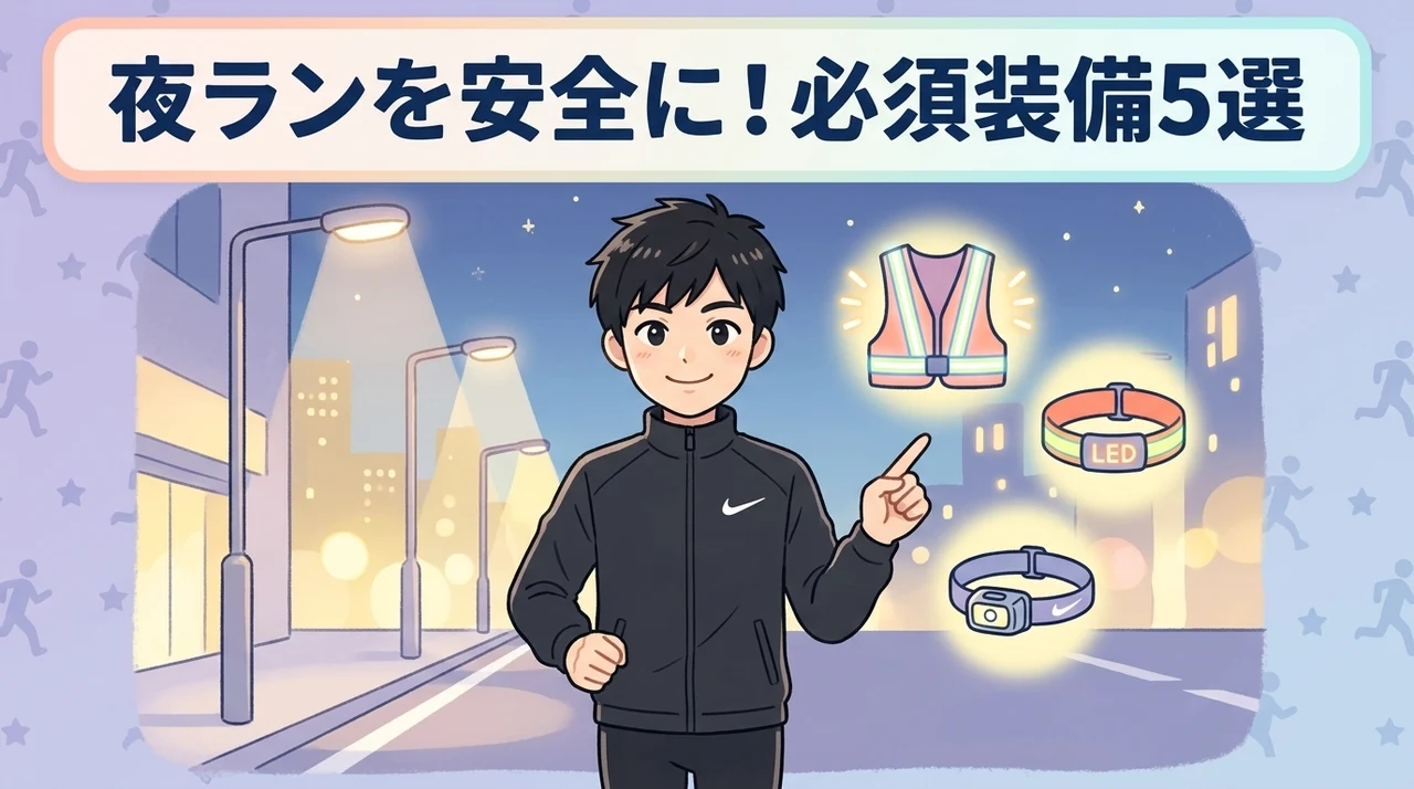 夜ランニングを安全に楽しむための必須装備5選