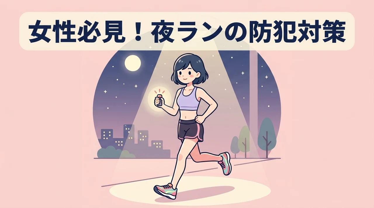 女性ランナーが夜道で守るべき防犯対策