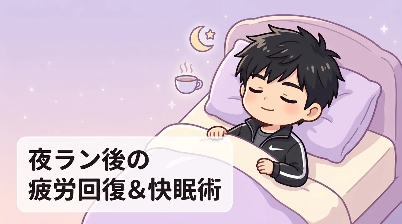 夜ランニング後の疲労回復と睡眠の質を高める方法