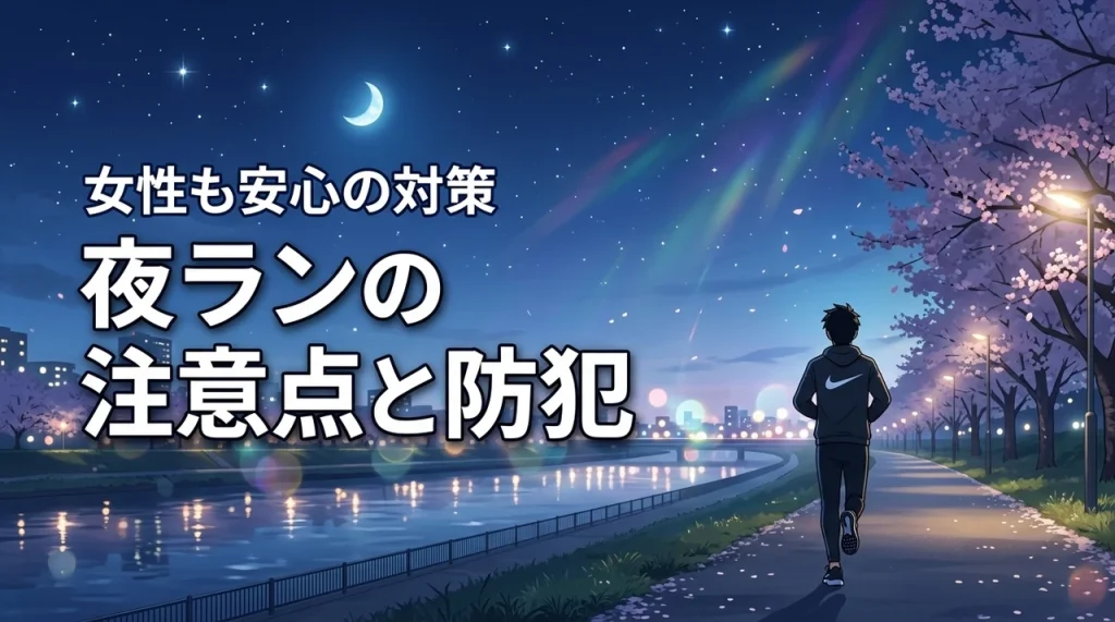 ランニングコースを夜に走るなら何に気をつける？女性にも安心な防犯対策も