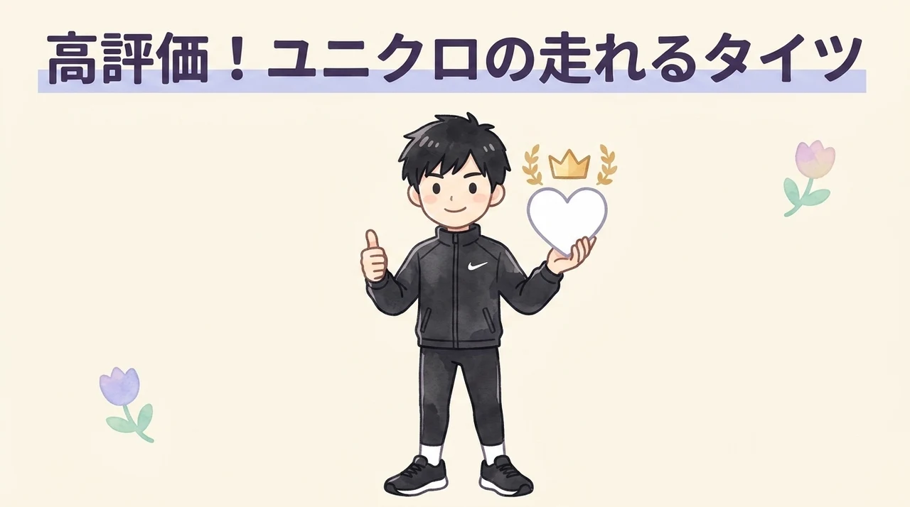 ユニクロ ランニング タイツの良い評判・口コミ