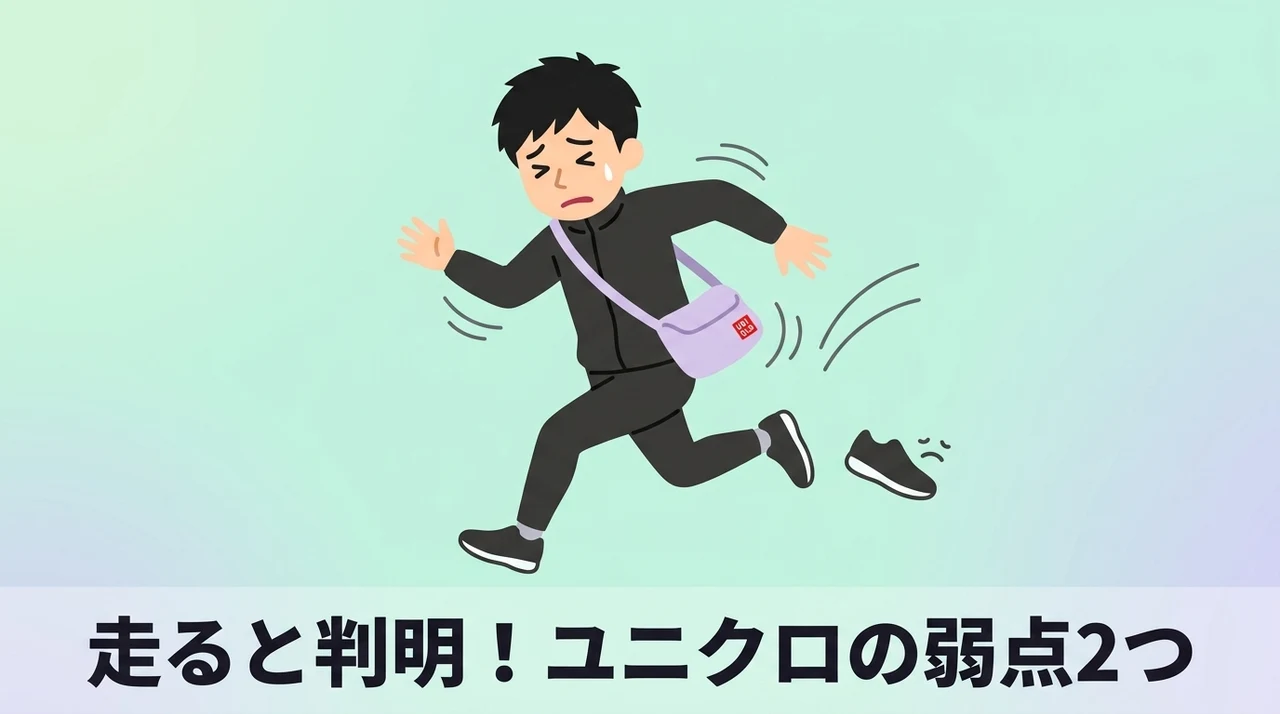 ランニングで気になるユニクロバッグの2つのデメリット