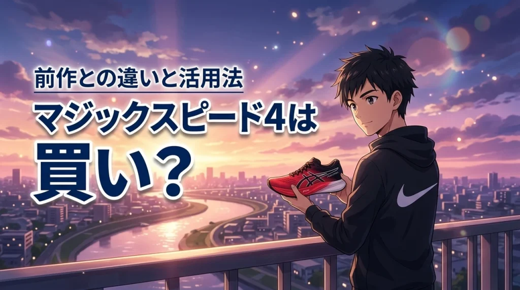 アシックス マジックスピード4は買い？前作からの進化点とおすすめ用途を解説