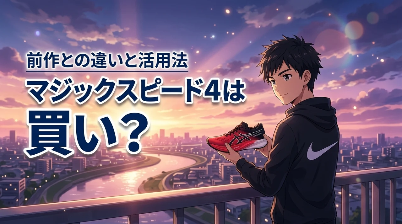 アシックス マジックスピード4は買い？前作からの進化点とおすすめ用途を解説