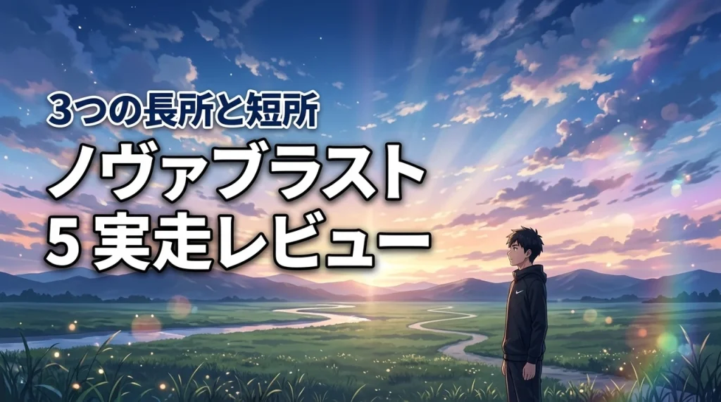 ノヴァブラスト 5をレビュー！走ってわかったメリット3選とデメリット3選を解説