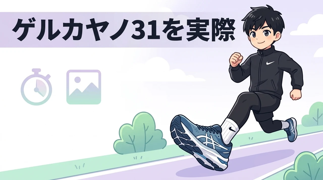 ゲルカヤノ31を実際に履いて走った正直なレビュー