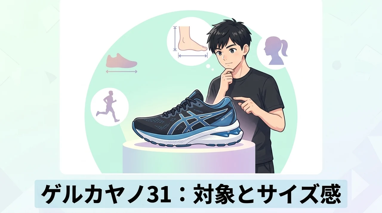ゲルカヤノ31がおすすめな人と選ぶべきサイズ感