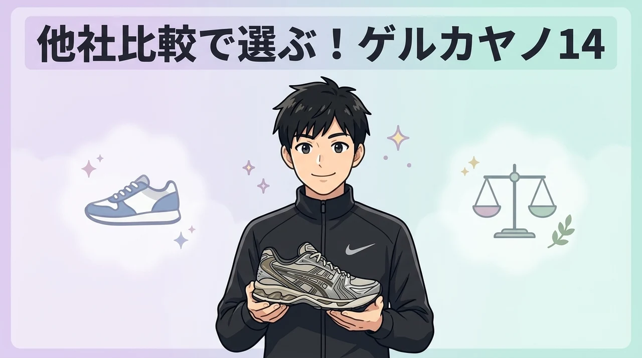 他ブランドと比較！ゲルカヤノ 14のサイズ選びの目安