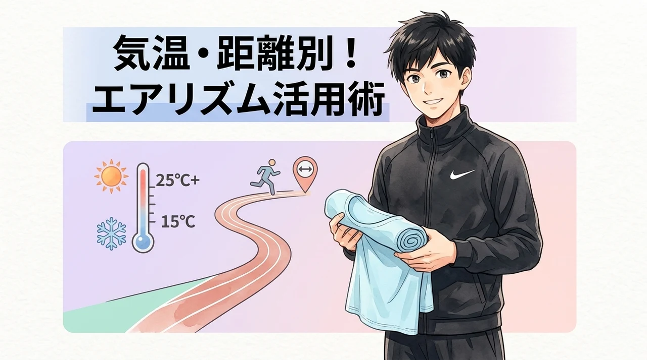 走行距離や気温に応じたエアリズムの最適な使い分け方