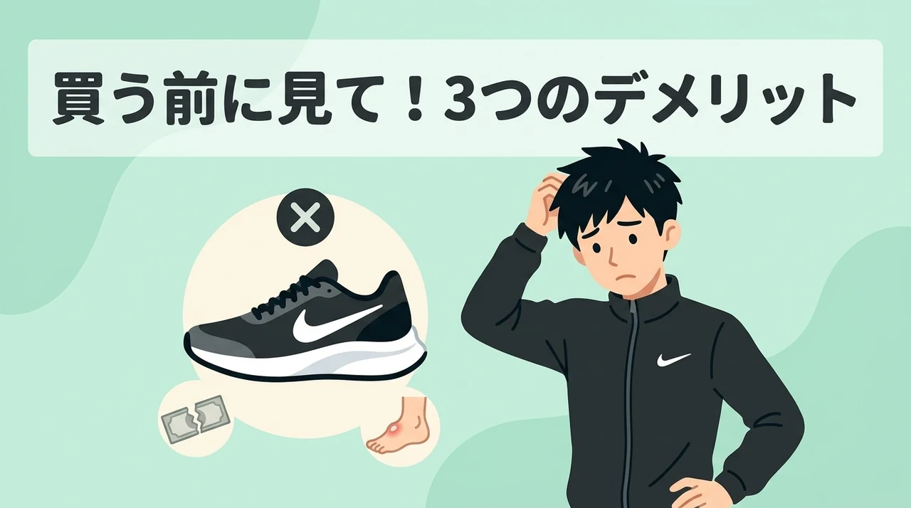購入前に注意したいランニングシューズのデメリット3つ