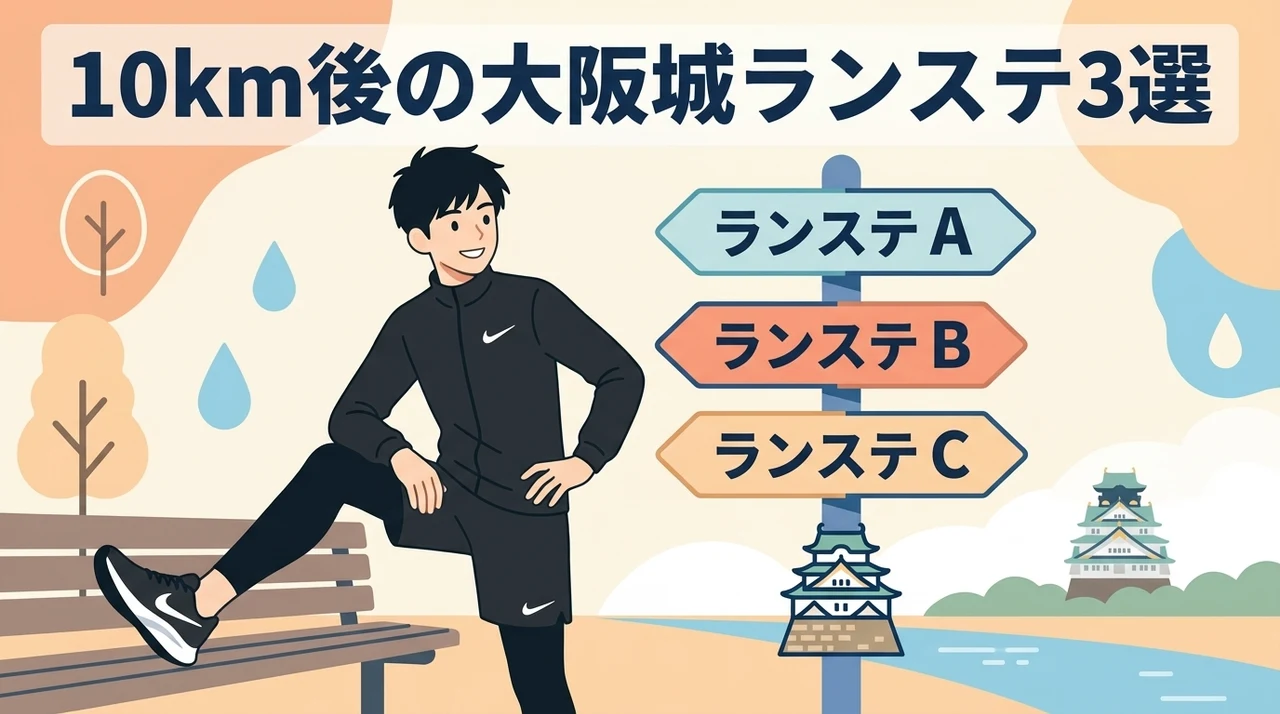 大阪城周辺で10kmラン後に便利なランニングステーション3選