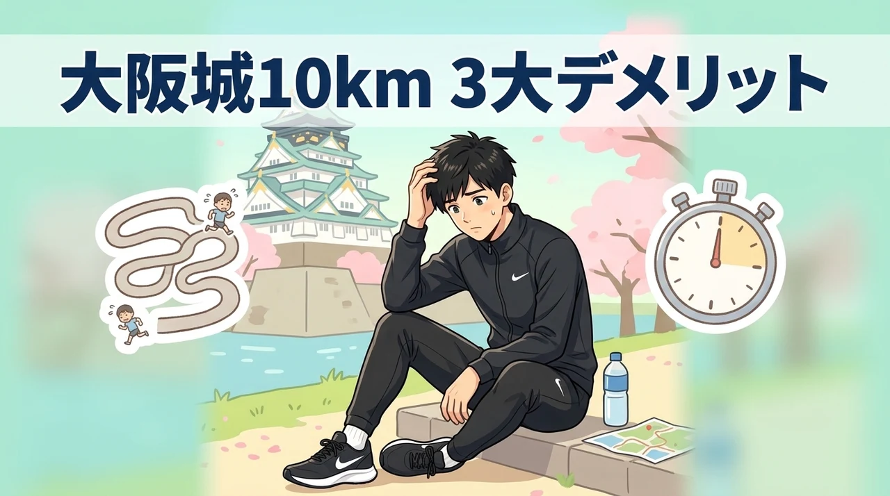 大阪城で10km走る際に注意すべき3つのデメリット