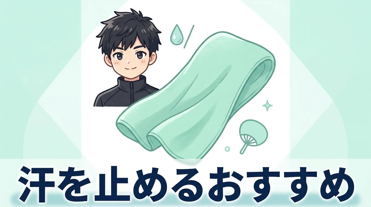汗を止めるおすすめの対策方法5選|グッズから裏技まで