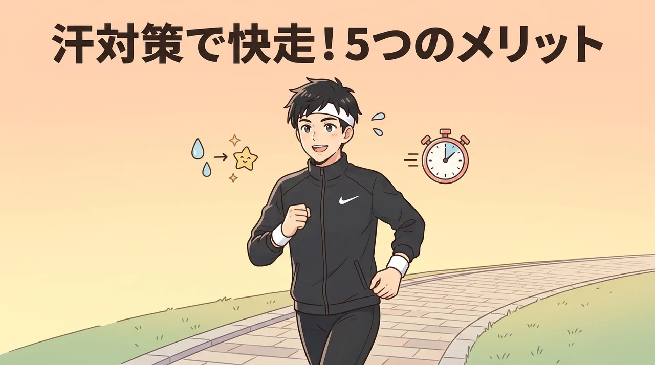 汗止め対策をしてランニングをする5つのメリット