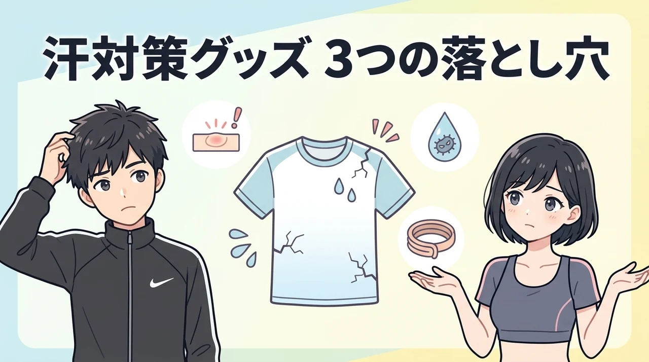 汗対策グッズを着用する際に注意したい3つのデメリット