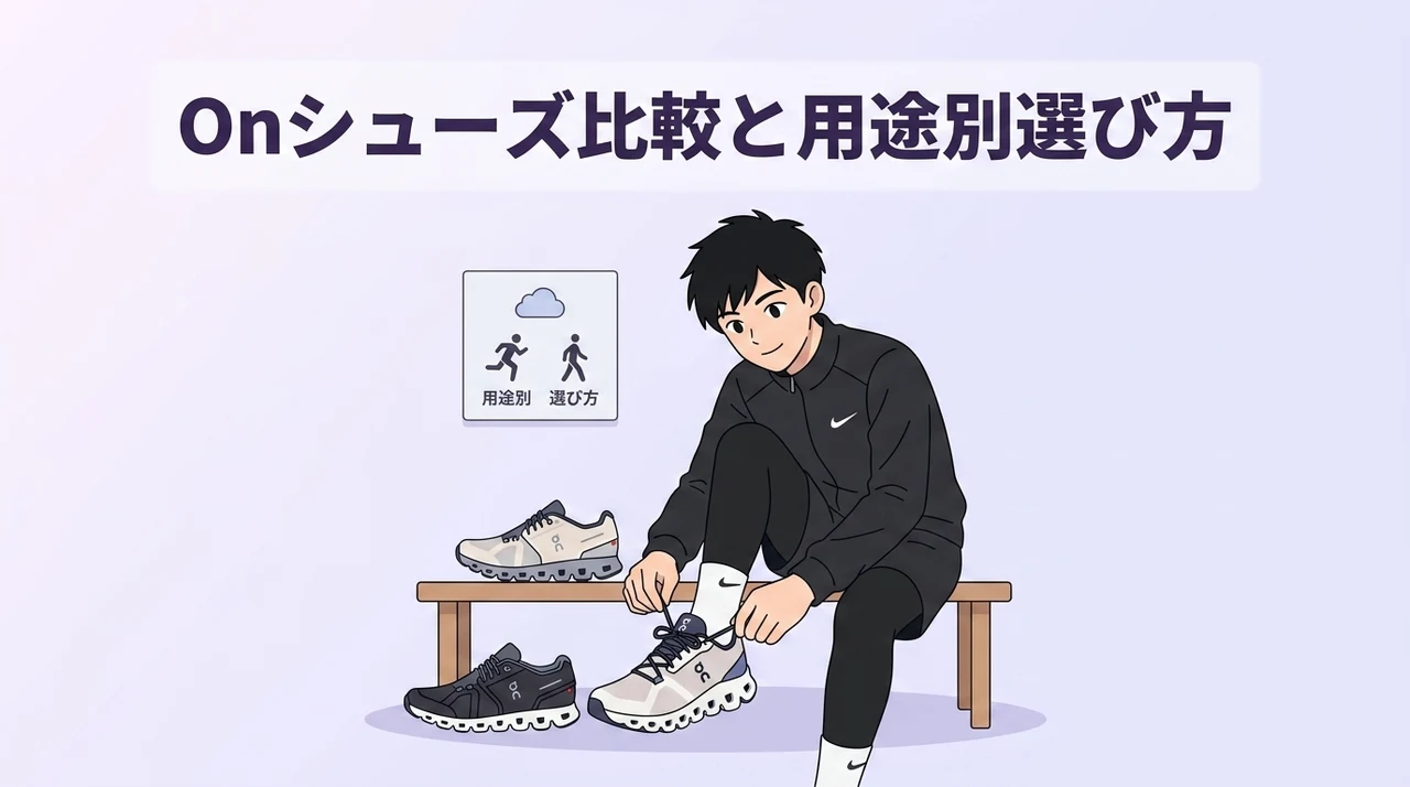 Onランニングシューズおすすめ比較と用途別の選び方