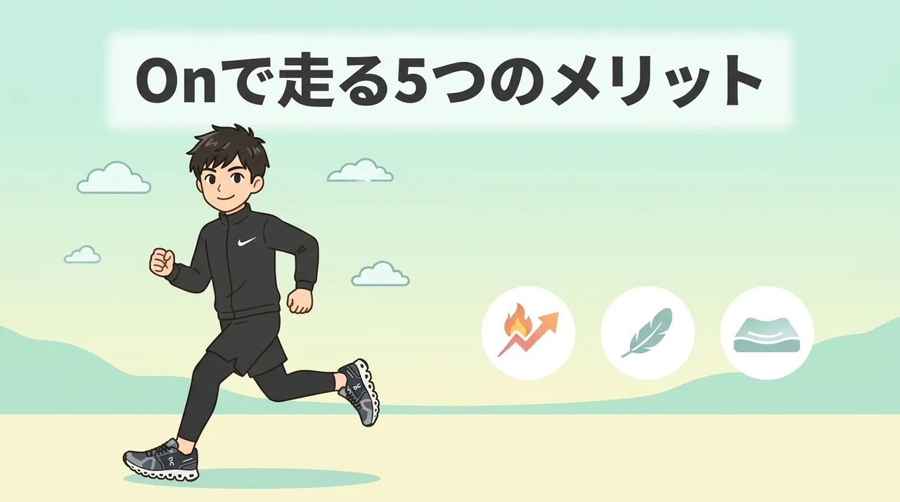Onのメンズシューズを履いて走る5つのメリット