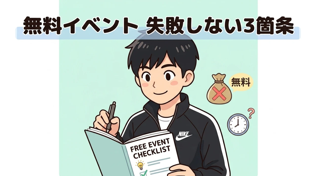 無料イベント参加前に確認すべき3つの注意点とデメリット