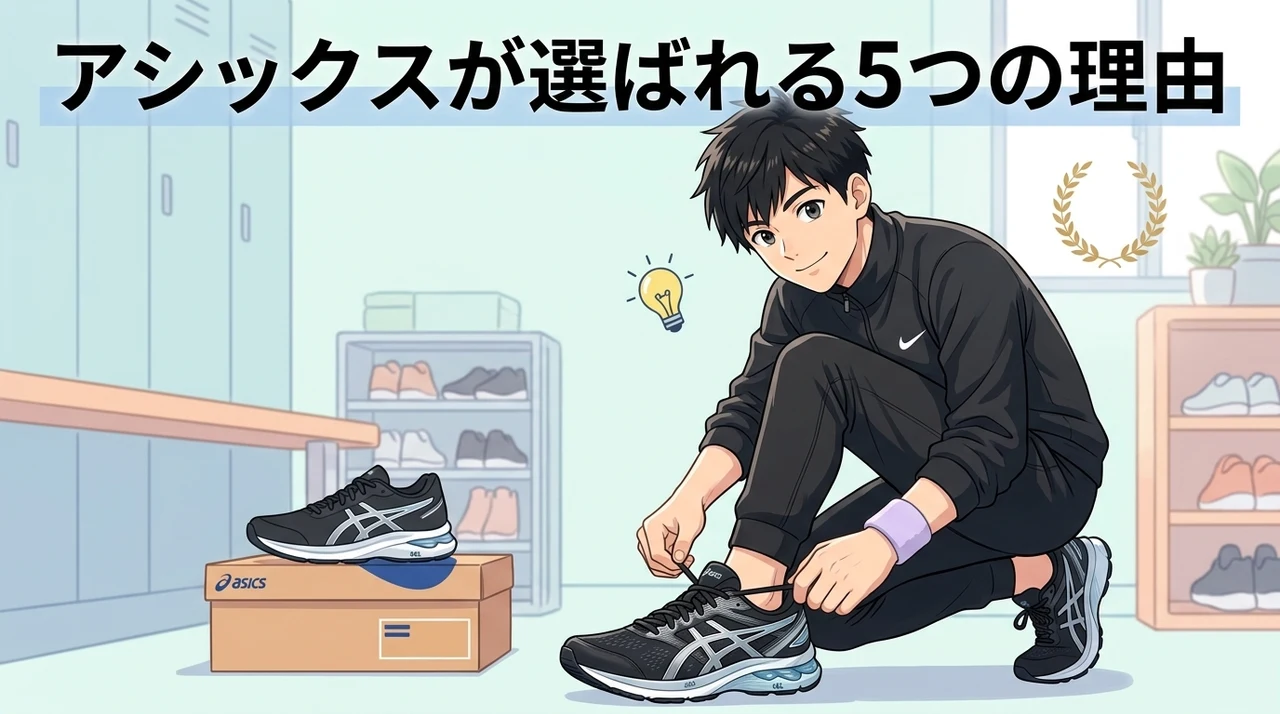 アシックスのシューズを履く5つのメリット