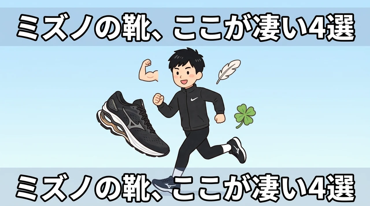 ミズノのシューズを履く4つのメリット